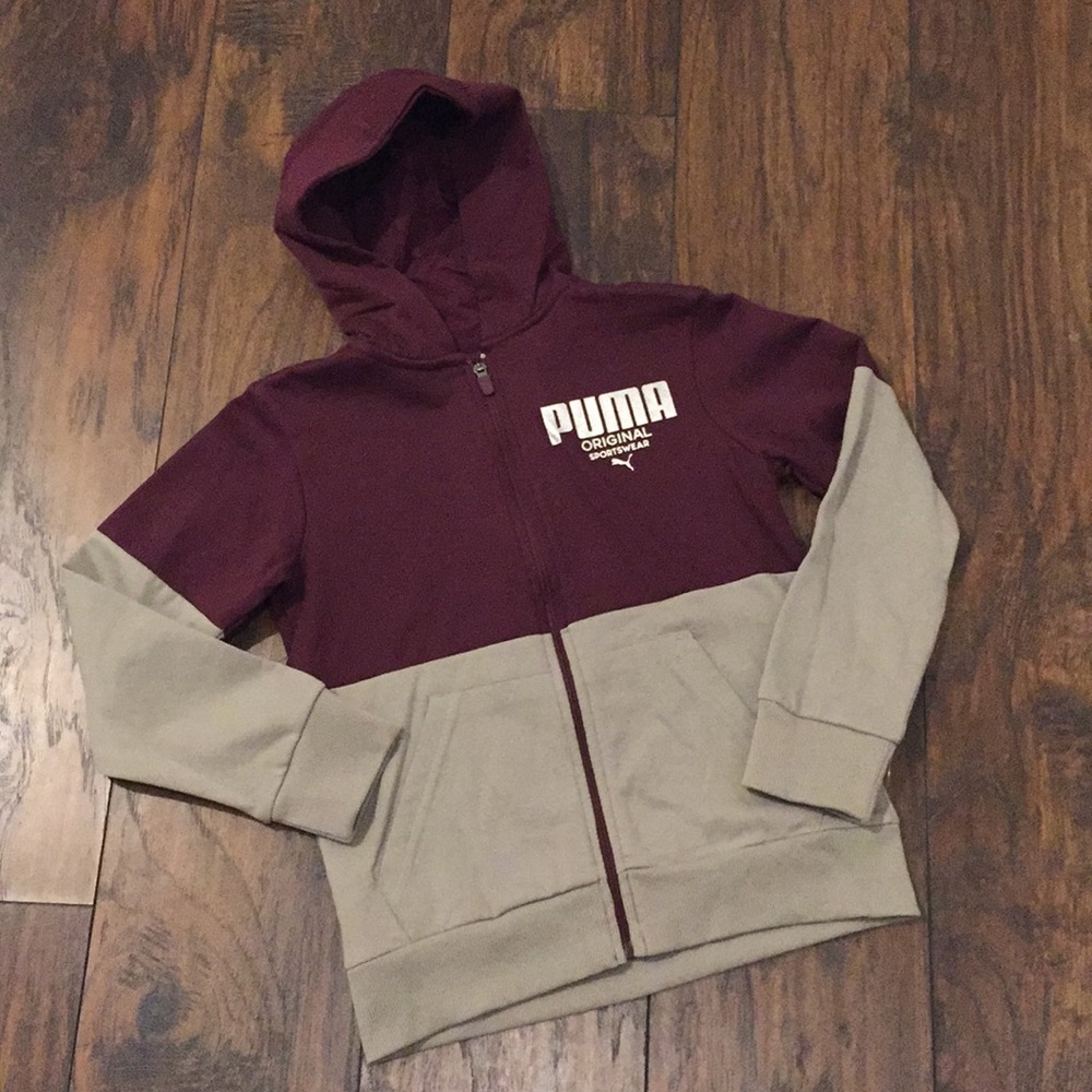 PUMA Original Sportswear Zipper/Hooded Swe…